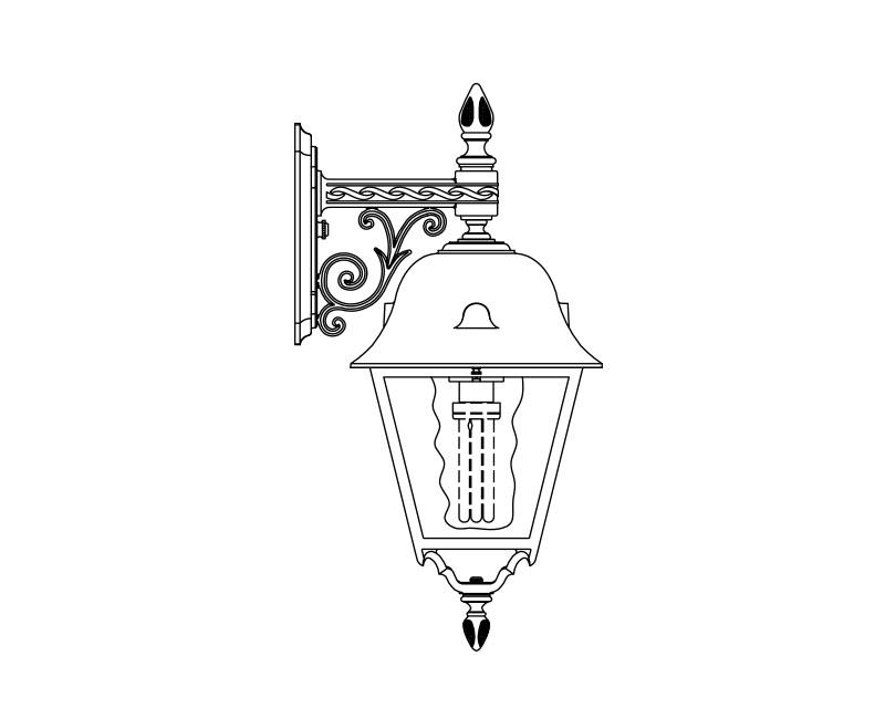 Jefferson, Large Fluorescent, aluminum, Wall Mount, opal acrylic, (1) 42W CFL, 120V